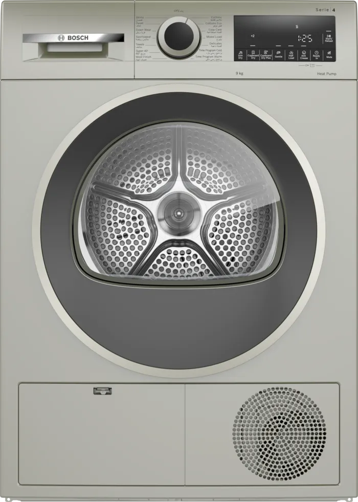 Load image into Gallery viewer, Bosch Series 4 Heat Pump Tumble Dryer WQB245BXGC 9 Kg Silver Inox
