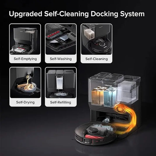 Roborock S8 Pro Ultra Robot Vacuum and Mop, Auto-Drying, 6000Pa Suction, Self-Refilling