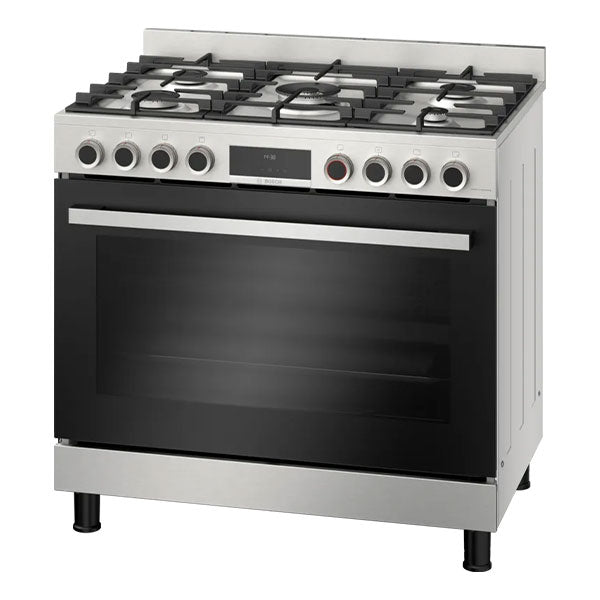 Load image into Gallery viewer, Bosch Series 8 Gas Range Cooker HIZ5G7W50M Stainless Steel
