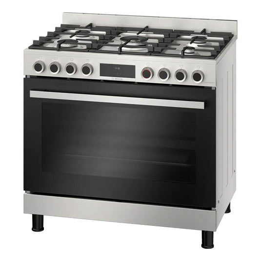 Bosch Series 8 Gas Range Cooker HIZ5G7W50M Stainless Steel