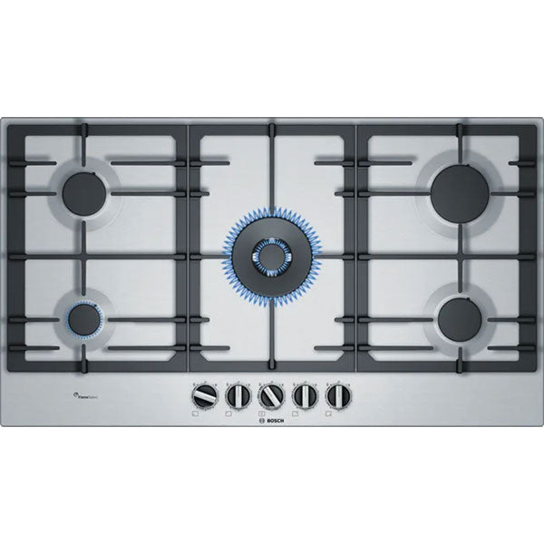 Load image into Gallery viewer, Bosch Series 6 Built-in Gas Hob PCR9A5B90M 90 cm Stainless Steel
