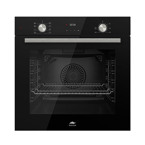 Millen 60cm Built-in Electric Oven MEO 6002 BL 8 Cooking Modes 2500W, 3 Year Warranty