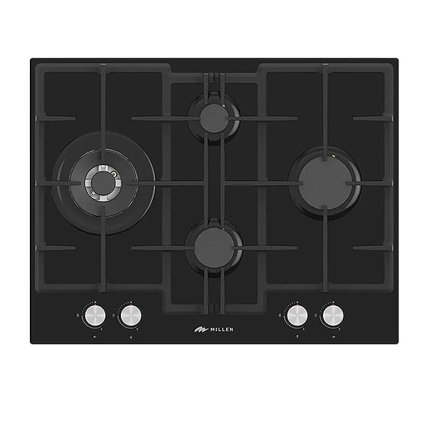 Load image into Gallery viewer, Millen 65cm Built In Gas Hob MGHG 6502 BL With 4 Heating Zones 9700W
