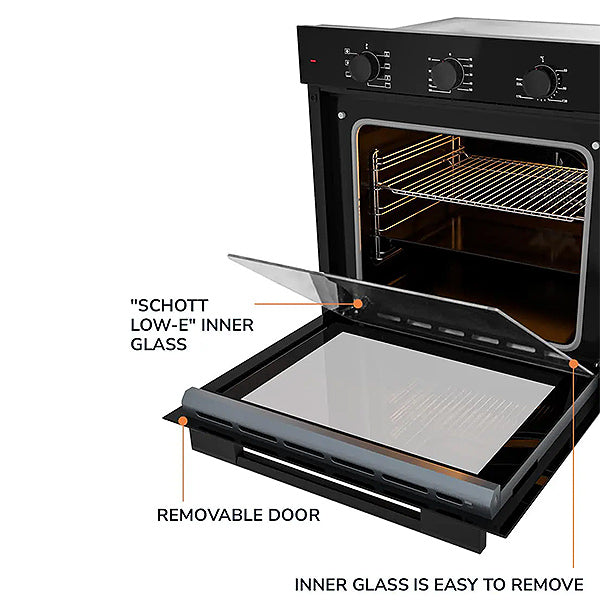 Load image into Gallery viewer, Millen 60cm Built-in Electric Oven MEO 6001 BB 7 Cooking Modes 2352W, 3 Year Warranty
