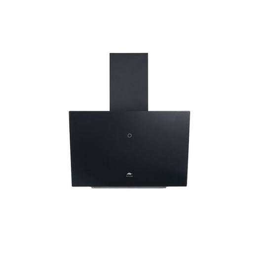 Millen 60cm Black Chimney Range Hood MKHG 604 BL Tempered Angled 230W, 3 Year Warranty