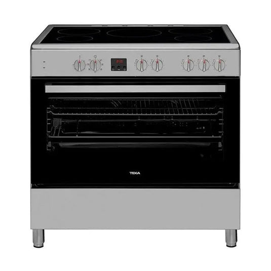 TEKA FS 903 5VE SS 90cm Free Standing Cooker with vitroceramic hob and multifunction electric oven