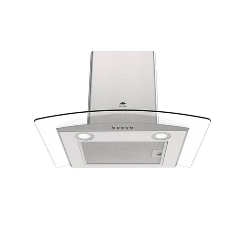 Millen 60cm Chimney Range Hood MKHG 603 IX Curved Glass 65W, 3 Year Warranty