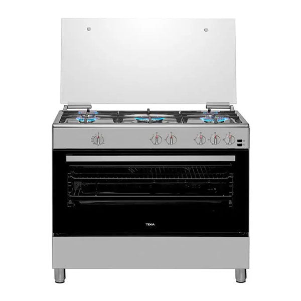 Load image into Gallery viewer, TEKA FS 902 5GG SS LPG 90cm Free Standing Cooker with gas hob and gas oven
