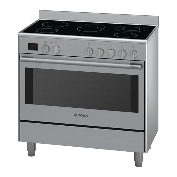 Load image into Gallery viewer, Bosch Series 8 Electric Range Cooker HCB738357M Stainless Steel
