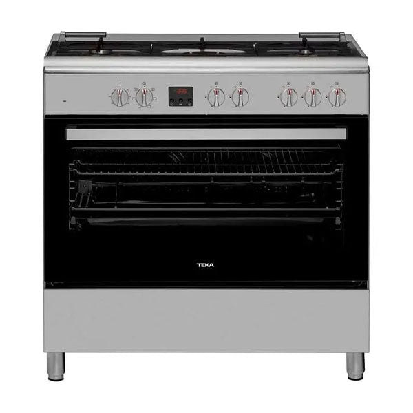 Load image into Gallery viewer, TEKA FS 901 5GE SS LPG 90cm Free Standing Cooker with gas hob and multifunction electric oven
