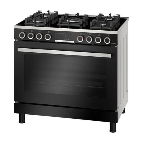 Bosch Series 8 Gas Range Cooker HJY5G7V60M Black