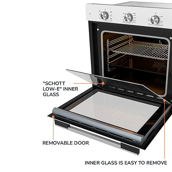 Load image into Gallery viewer, Millen 60cm Built-in Electric Oven MEO 6001 WH 7 Cooking Modes 2352W, 3 Year Warranty
