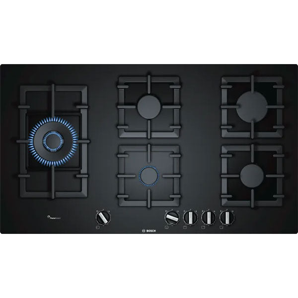 Load image into Gallery viewer, Bosch Series 6 Built-in Gas Hob PPS9A6B90M 90 cm Tempered Glass, Black
