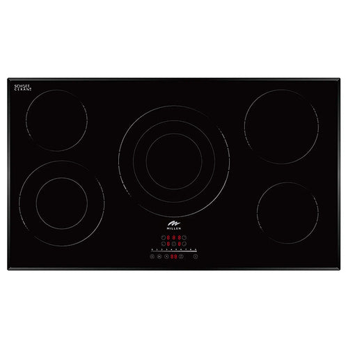 Millen 90cm Built-In Electric Hob MEH 904 BL 5 Burners Touch Control 9100W