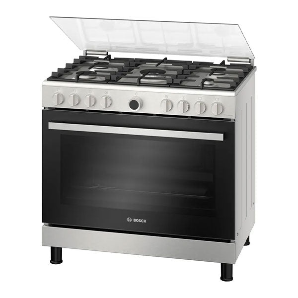 Load image into Gallery viewer, Bosch Series 2 Gas Range Cooker HGV1D0V50M Stainless Steel
