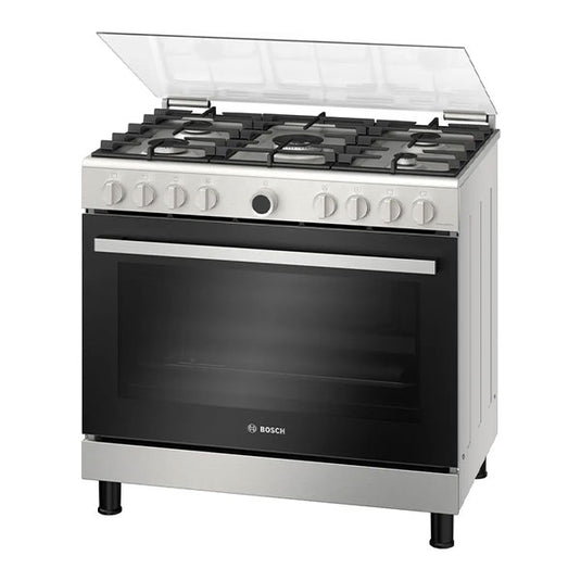 Bosch Series 2 Gas Range Cooker HGV1D0V50M Stainless Steel