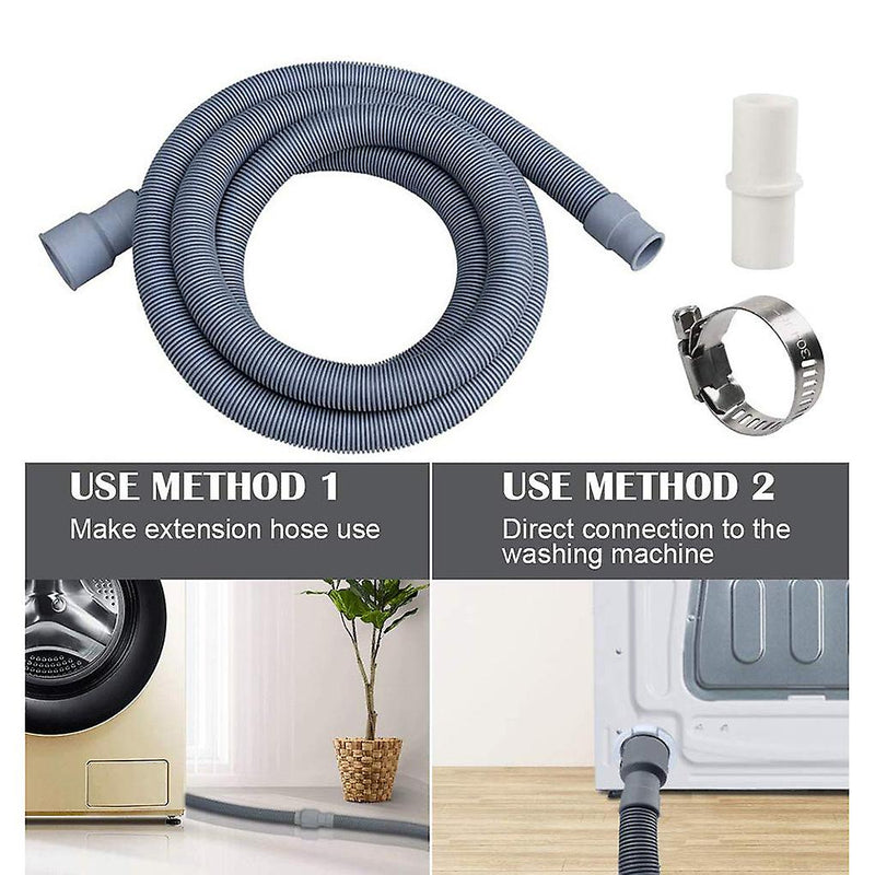 Load image into Gallery viewer, 1m Washing Machine Dishwasher Drain Waste Hose Waste Water Outlet Expel Soft Tube Stretchable
