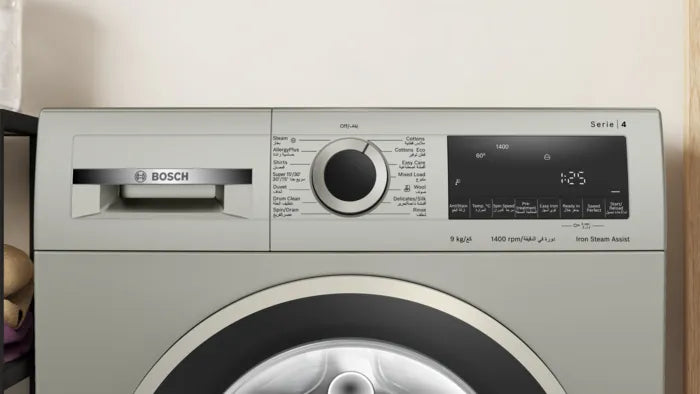 Load image into Gallery viewer, Bosch Series 8 Front Load Washing Machine WGB244AXGC 9 Kg Silver Inox
