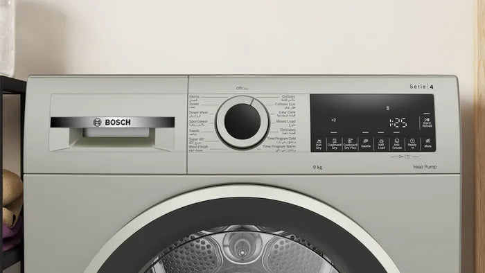 Load image into Gallery viewer, Bosch Series 4 Heat Pump Tumble Dryer WQB245BXGC 9 Kg Silver Inox
