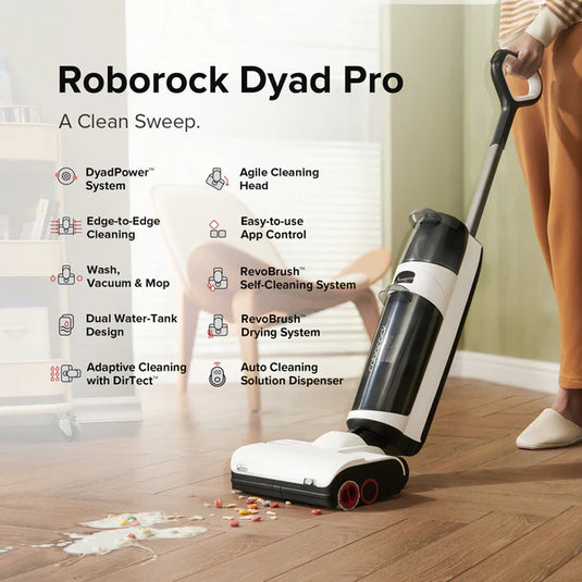 Roborock Dyad Pro Wet and Dry Vacuum Cleaner White