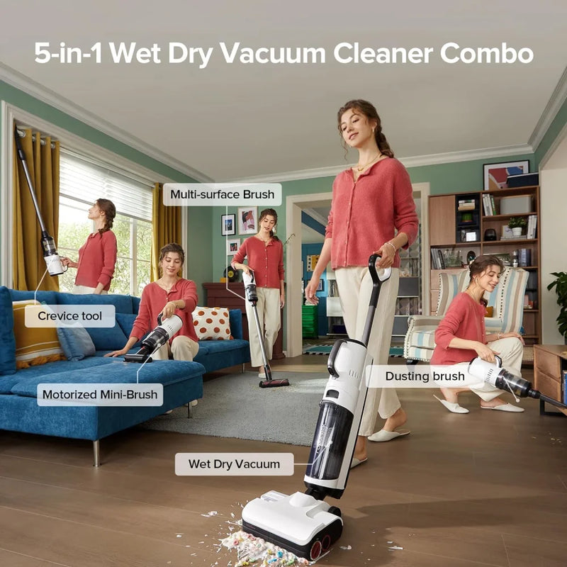 Load image into Gallery viewer, Roborock Dyad Pro Combo Wet and Dry 5-in-1 Cordless Vacuum EU White
