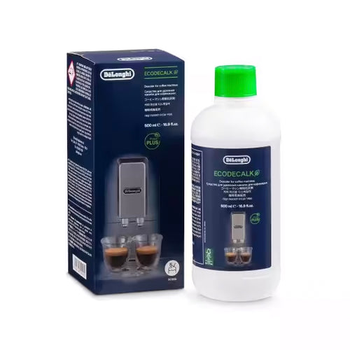 Delonghi EcoDecalk Descaler 500ml, 5513296041, 5513296051 for Coffee Machine Cleaning