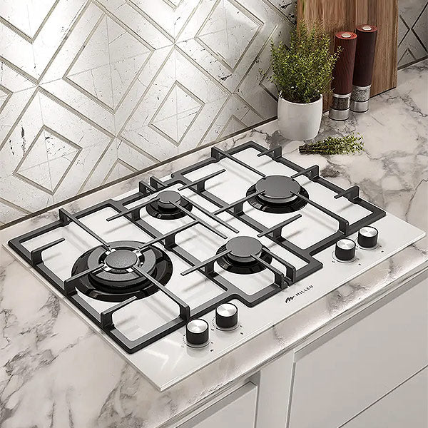 Load image into Gallery viewer, Millen 65cm Built-in 4 Burner Gas Hob MGHG 6502 WH 9700W, 3 Year Warranty
