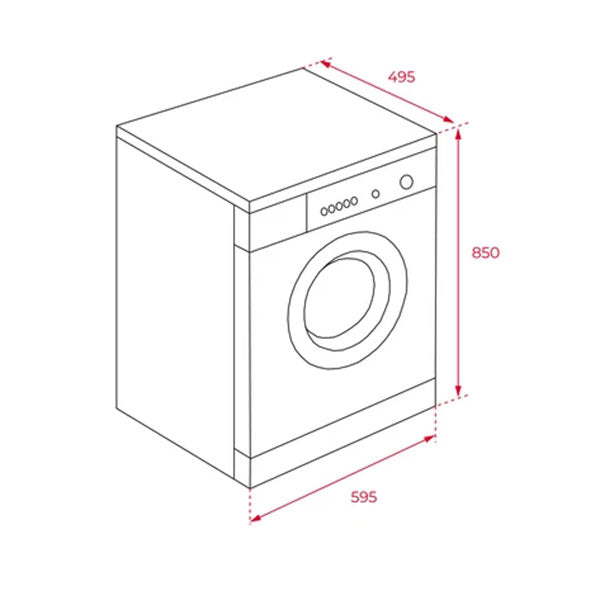 Load image into Gallery viewer, TK5 1470 EXP Free standing Washing Machine with 7 kg of washing capacity &amp; 15 washing programs
