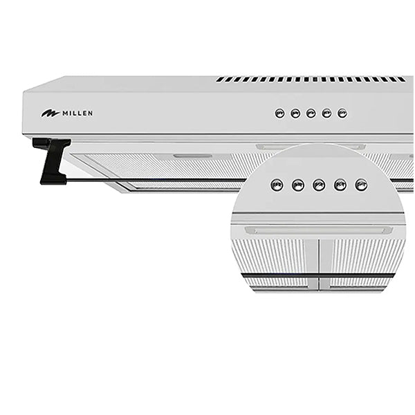 Load image into Gallery viewer, Millen 60cm Under Cabinet Range Hood MKH 603 WH 80W, 3 Year Warranty
