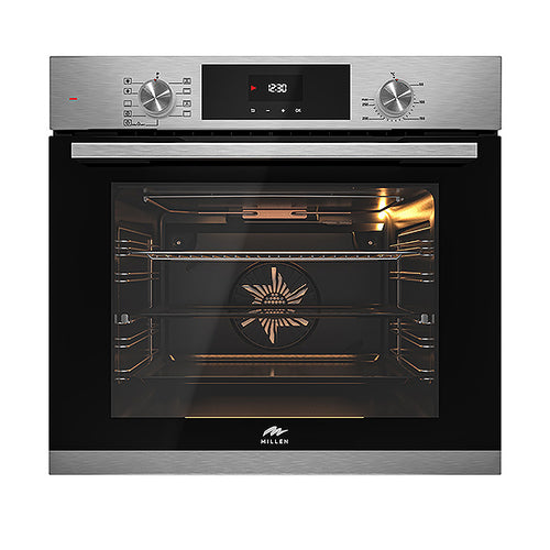 Millen 60cm Built-in Electric Oven MEO 6002 IX 8 Cooking Modes 2500W, 3 Year Warranty