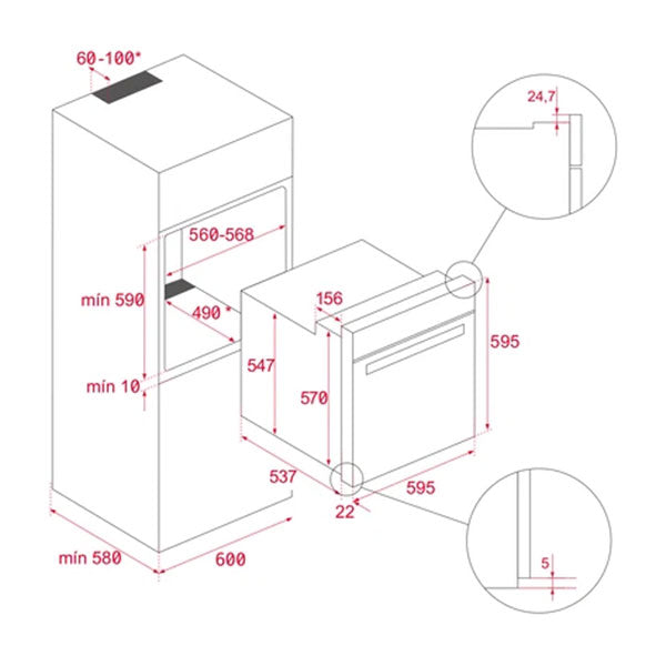 Load image into Gallery viewer, Multifunction Oven and HydroClean System HBB 605 60cm
