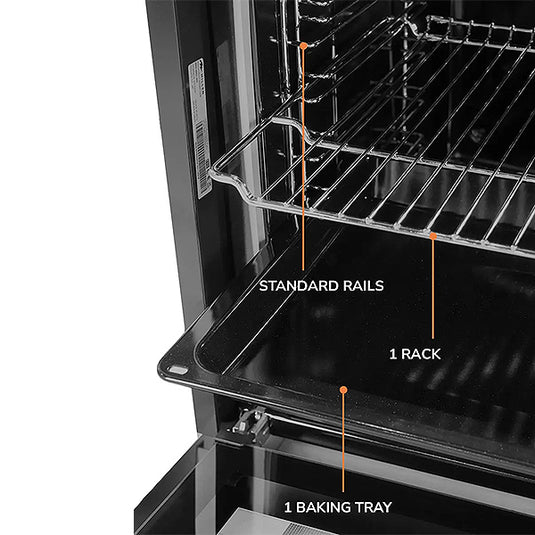 Millen 60cm Built-in Electric Oven MEO 6001 WH 7 Cooking Modes 2352W, 3 Year Warranty