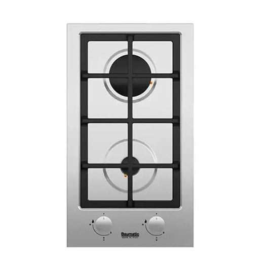 Baumatic Built-in Gas Hob 2 Burner BMEH3GSS-2 30cm