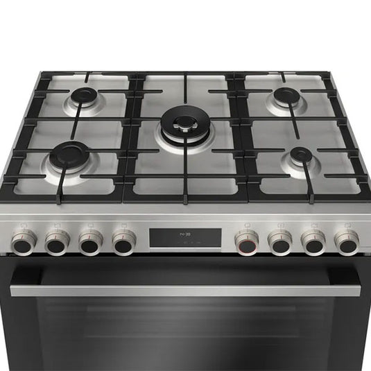 Bosch Series 8 Gas Range Cooker HIZ5G7W50M Stainless Steel