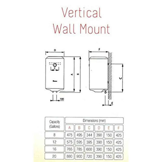 Heatex Water Heater 45 L Vertical