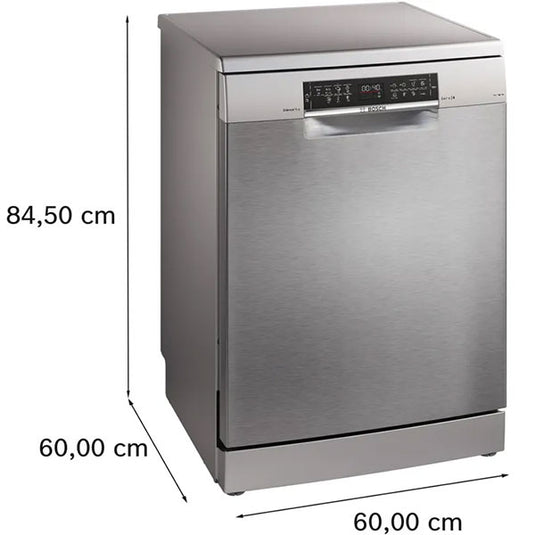 Bosch Series 6 Freestanding Dishwasher SMS6EMI65M 60 cm Silver Inox