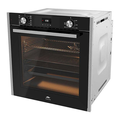 Millen 60cm Built-in Electric Oven MEO 6001 BB 7 Cooking Modes 2352W, 3 Year Warranty