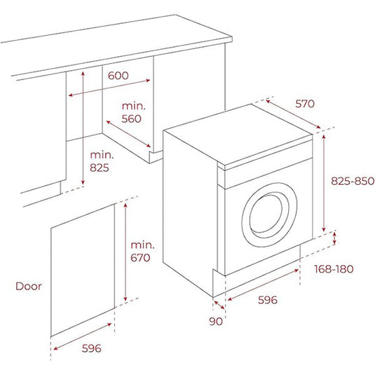 TEKA Built In Front Load Washer & Dryer 8/5 kg LSI5 1481 EU