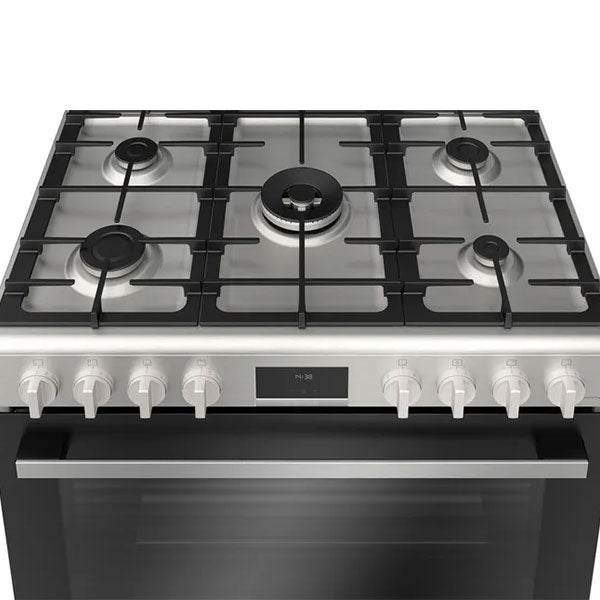 Load image into Gallery viewer, Bosch Series 6 Gas Range Cooker HGX5H8W50M Stainless Steel
