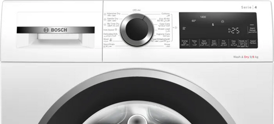 Bosch Series 4 Washer Dryer WNA244X0GC 9/6 Kg White 1400 rpm