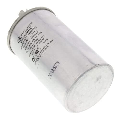 Load image into Gallery viewer, 30 + 5 MFD Capacitor 370 or 440 VAC Round Run Capacitor for Fan Motor
