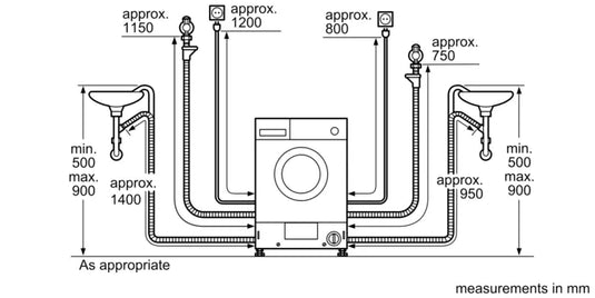 Bosch Series 4 Washer Dryer WKD28351GC 7/4 Kg 1400 rpm