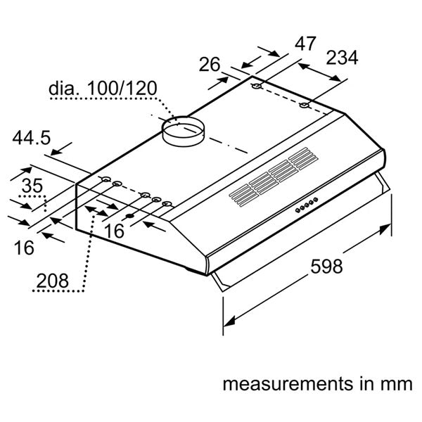 Load image into Gallery viewer, Bosch Series 4 Built under Cooker Hood DHU665CGB 60 cm Stainless Steel
