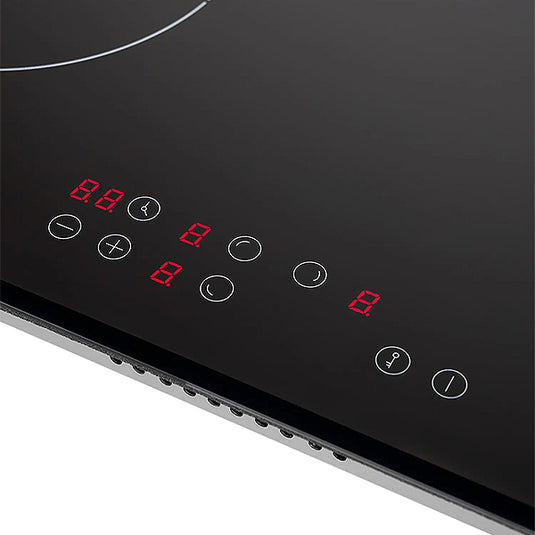 Millen 45cm Built-in Electric Hob MEH 451 BL 3 Heating Zones 4800W Touch Control, 3 Year Warranty