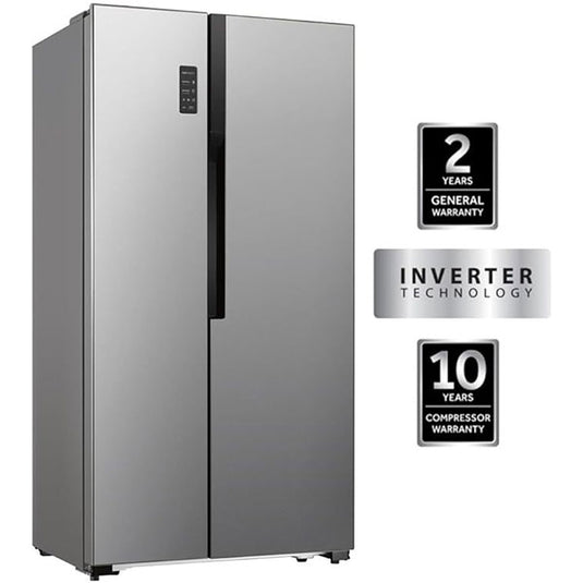 Side by Side refrigerator | Fridge Freezer 2 Doors, 566 Ltrs, BMEFS518S-2