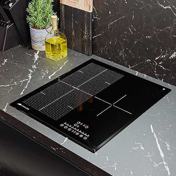 Load image into Gallery viewer, Millen 45cm Built-in Induction Hob MIH 452 BL 3 Heating Zones 5400W Touch Control, 3 Year Warranty
