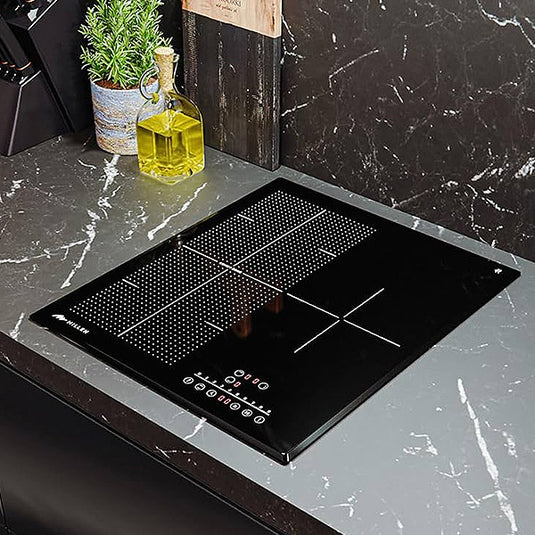 Millen 45cm Built-in Induction Hob MIH 452 BL 3 Heating Zones 5400W Touch Control, 3 Year Warranty