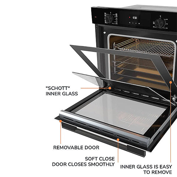 Load image into Gallery viewer, Millen 60cm Built-in Electric Oven MEO 6004 BB 10 Cooking Modes 3260W, 3 Year Warranty
