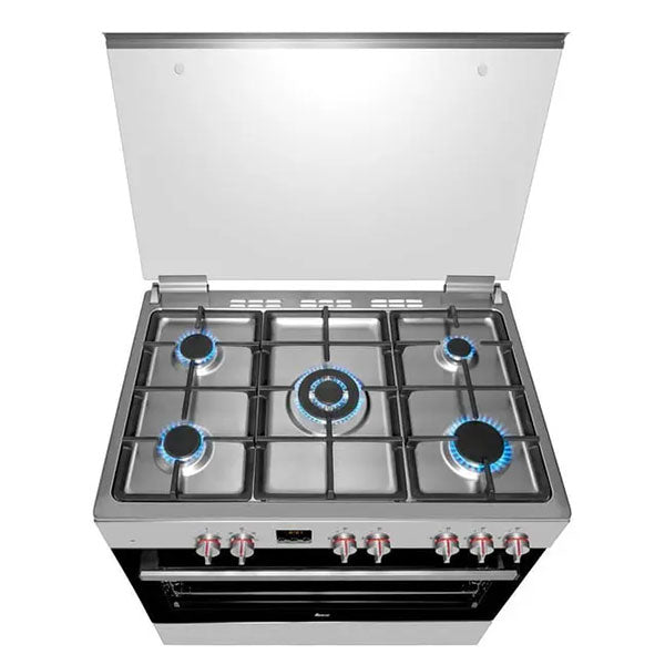 Load image into Gallery viewer, TEKA FS 901 5GE SS LPG 90cm Free Standing Cooker with gas hob and multifunction electric oven
