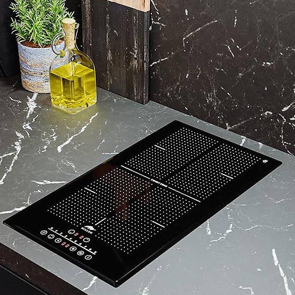 Load image into Gallery viewer, Millen 30cm Built-in Induction Hob MIH 302 BL 2 Heating Zones Cooking Hob 3500W Touch Control, 3 Year Warranty
